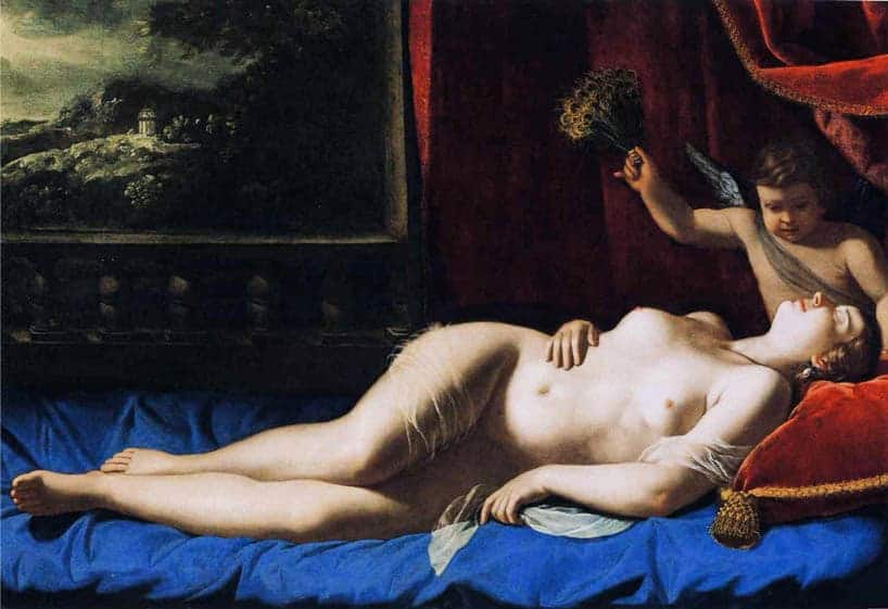 Slapende venus door Artemisia Gentileschi