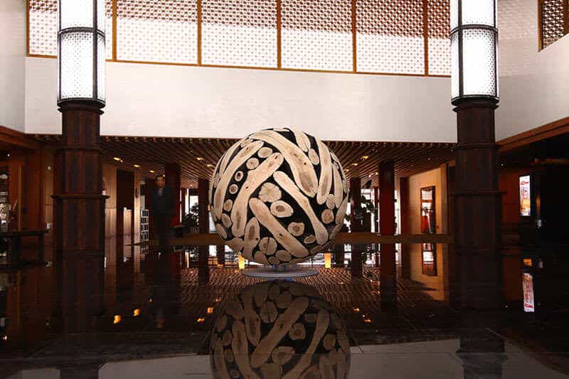 giant wooden spheres lee jae hyo sculptures 10