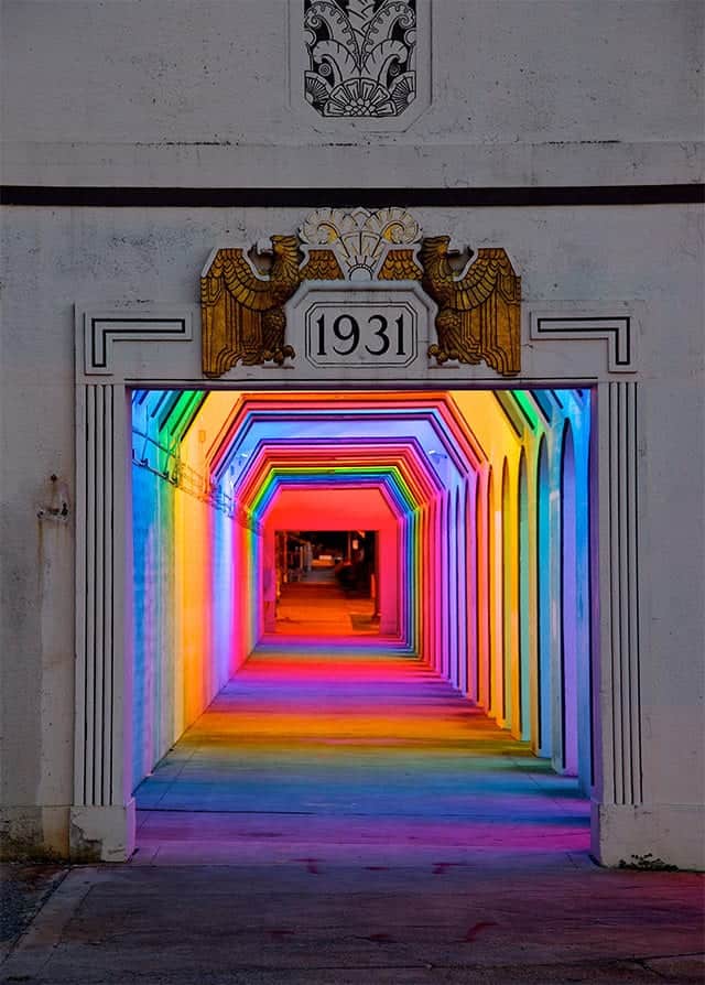 tunnel met licht