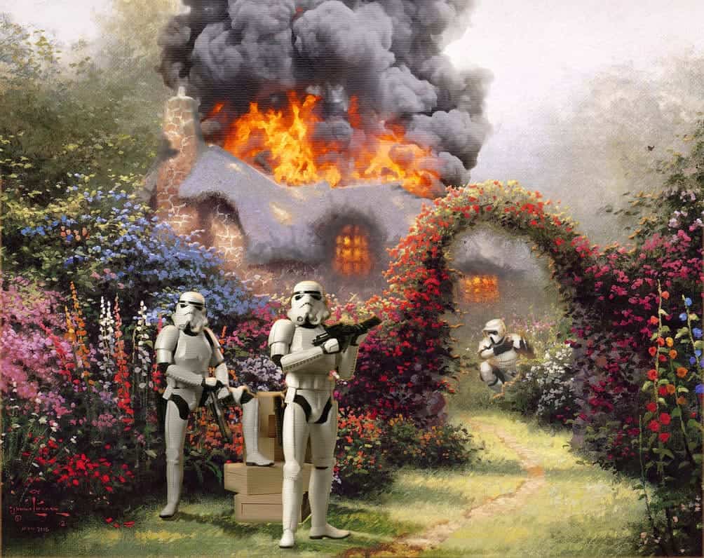 invasie van stormtroopers