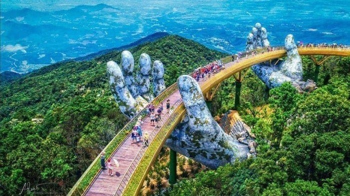 Bijzondere brug in Vietnam
