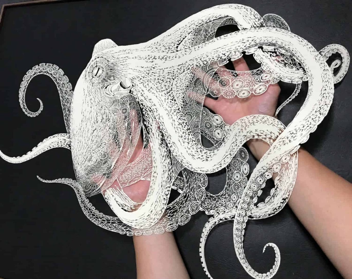 octopus van papier