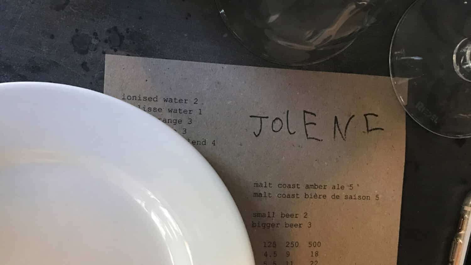 Logo van restaurant Jolene in Londen