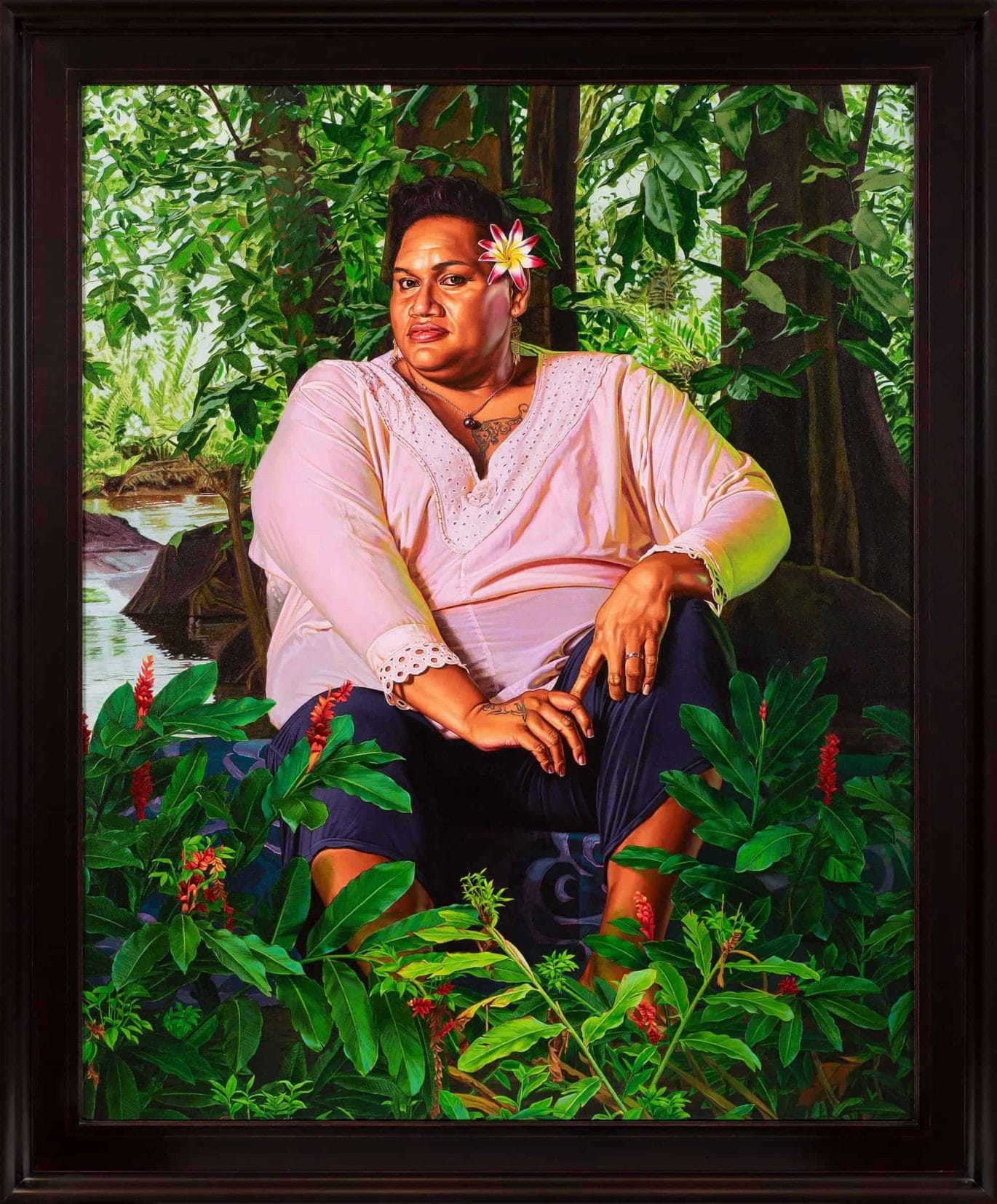 Portrait of Geysha Kaua, 2019 Huile sur lin / Oil on linen 151,5 x 122,5 cm 59 3/4 x 48 1/4 in. photo : Diane Arques / ADAGP, Paris, 2019