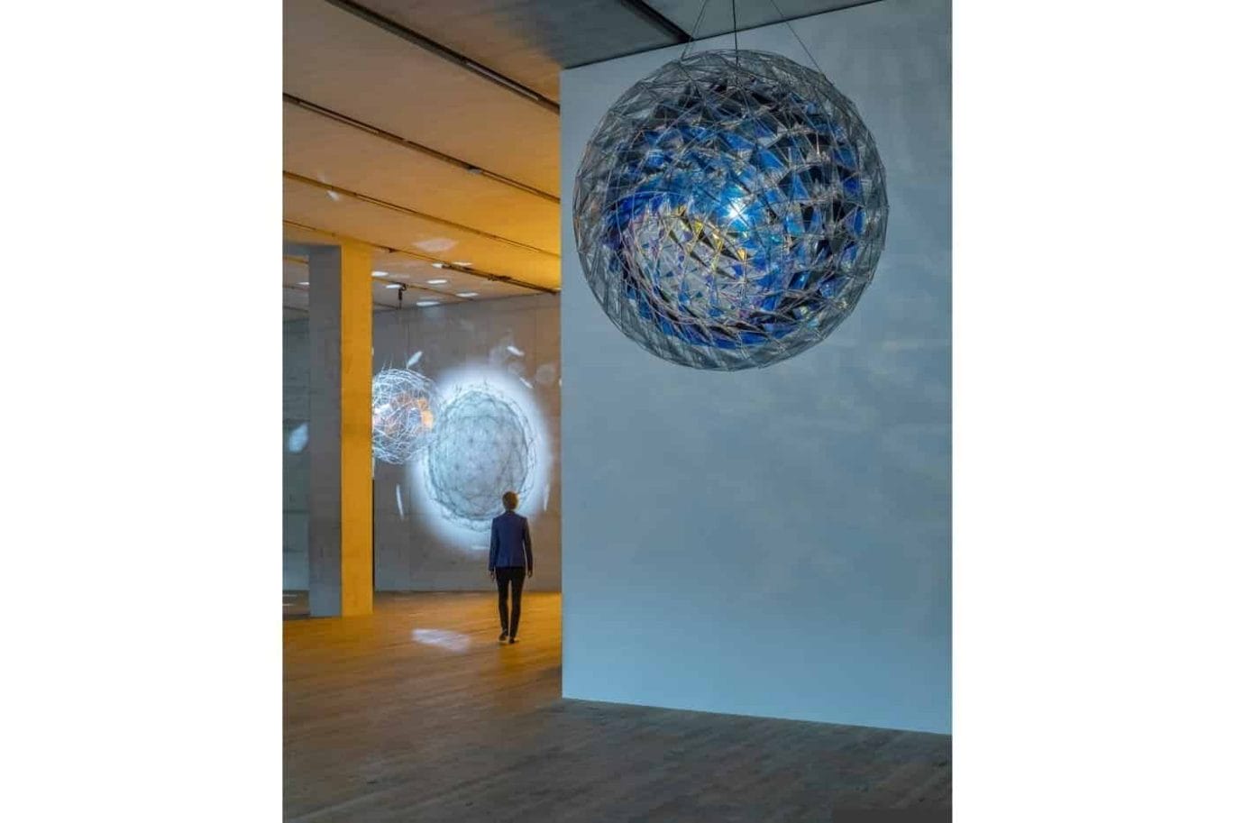 Cold wind sphere, 2012. Anders Sune Berg. Gift of the Clarence Westbury Foundation, 2013. Centre Pompidou, Musée national d’art modern, Centre de creation industrielle, Paris. © 2012 Olafur Eliasson