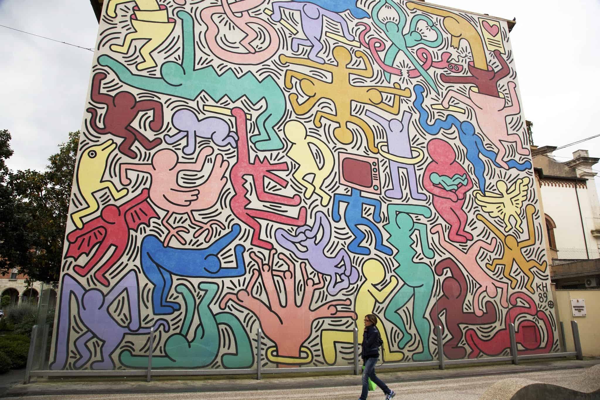 muurschildering van Keith Haring