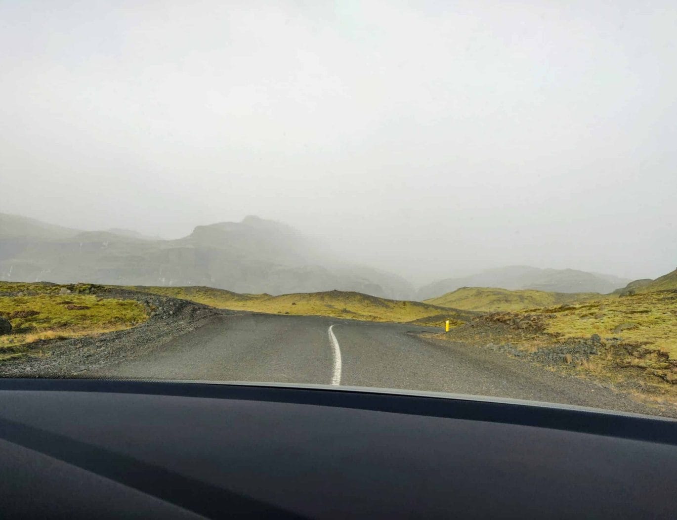 Veel lege wegen op IJsland