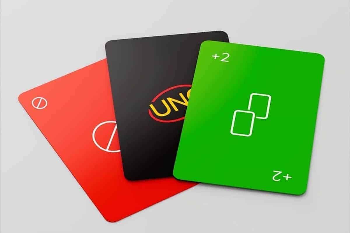Minimalistische versie van Uno