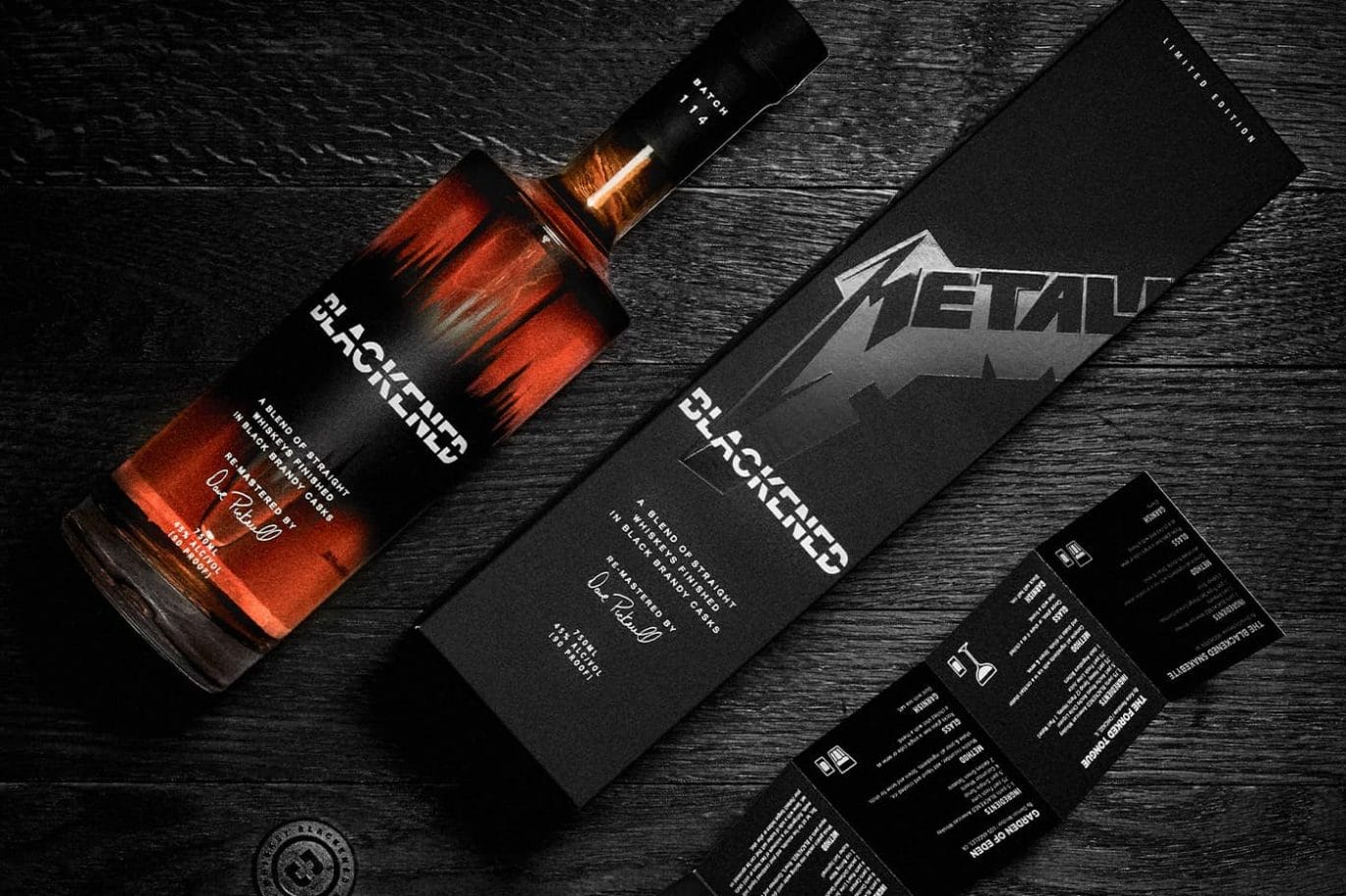 Metallica Blackened whiskey