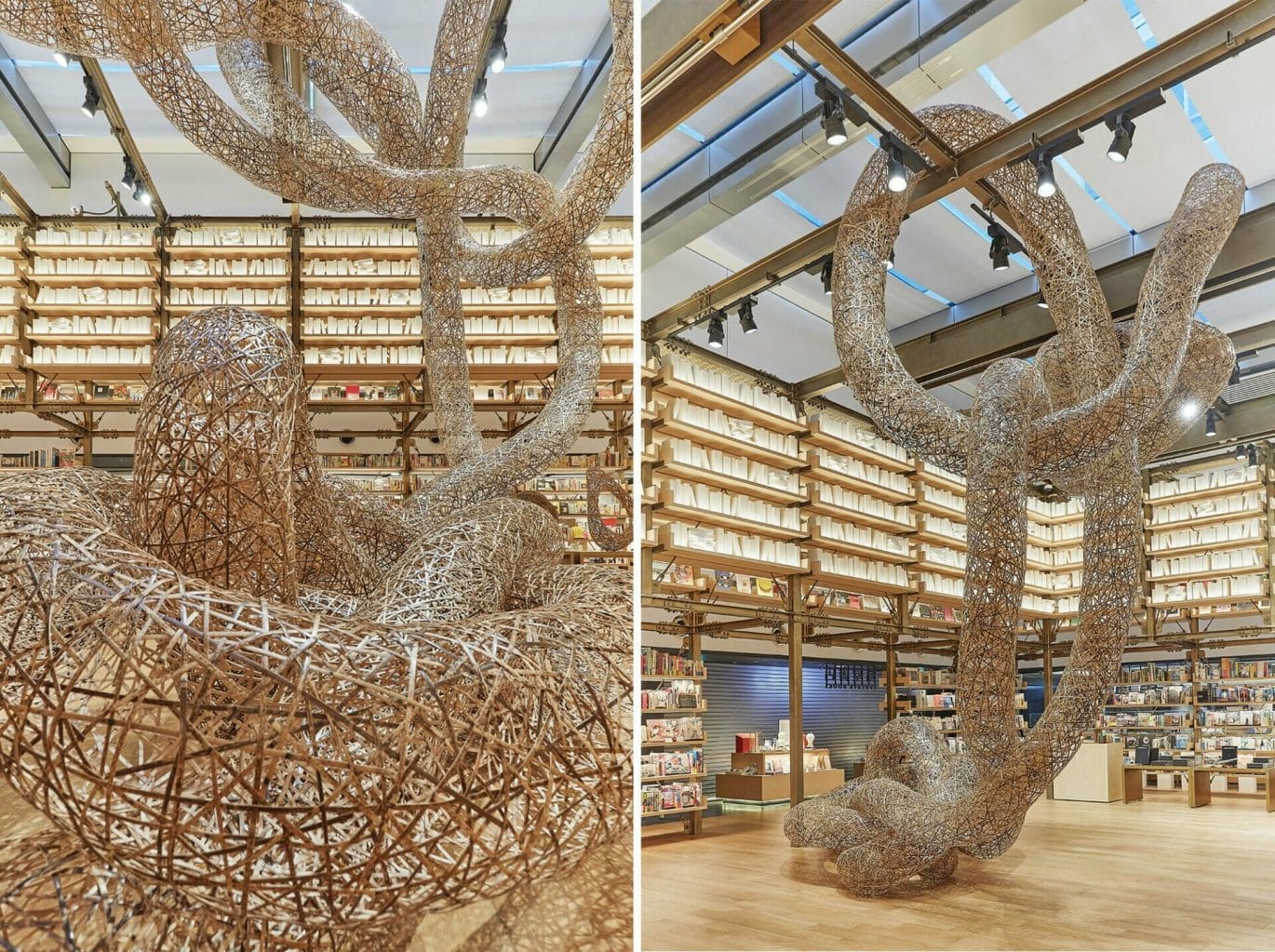 Bamboe installatie van Tanabe Chikuunsai IV