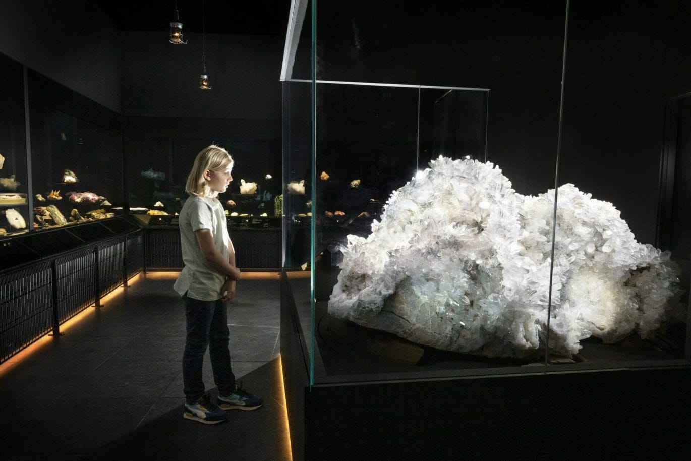 Bergkristal in museum Naturalis