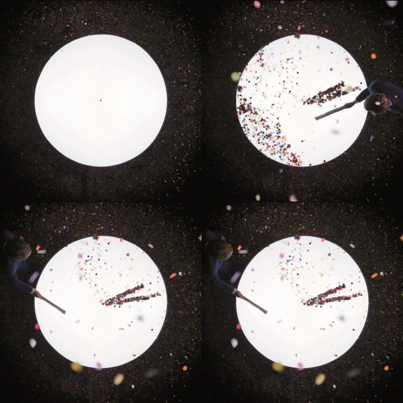 Stills Maarten Baas, Real Time Confetti Clock, 2020 Collection of the artist