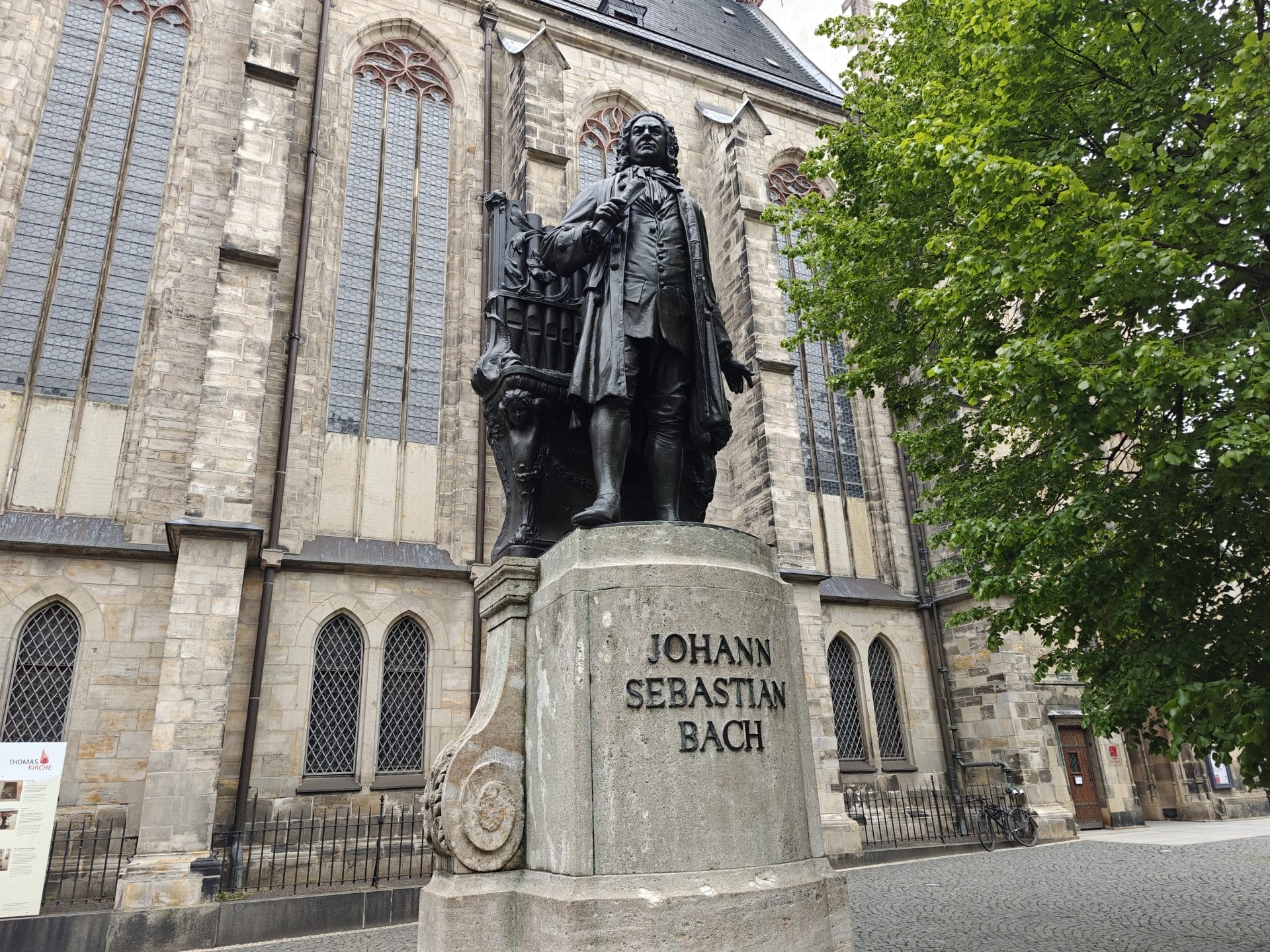 Standbeeld van Johann Sebastian Bach in Leipzig