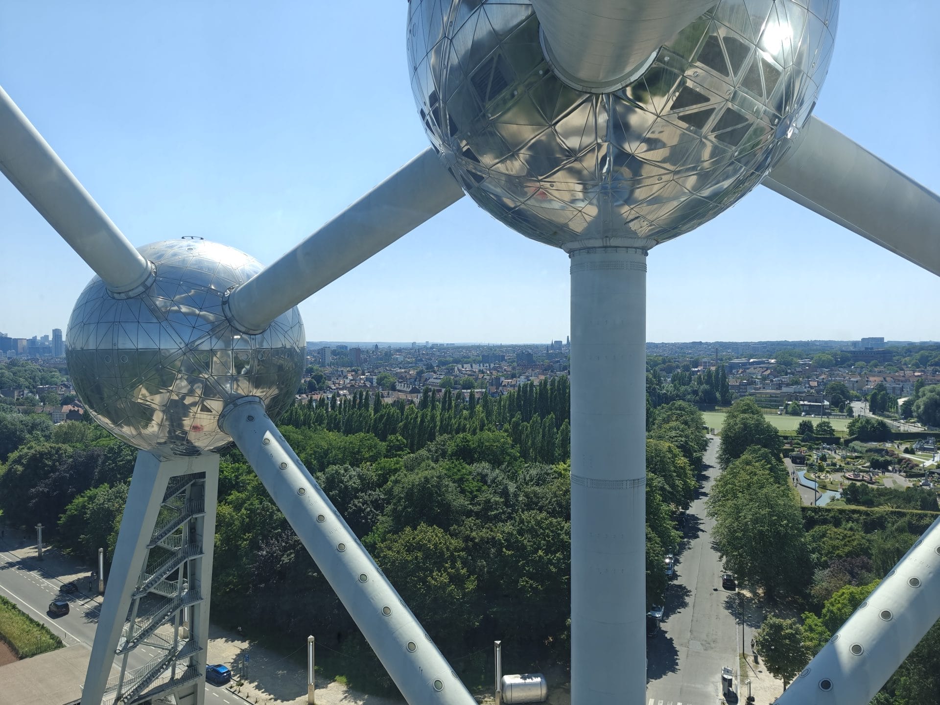 Uitzicht vanuit het Atomium