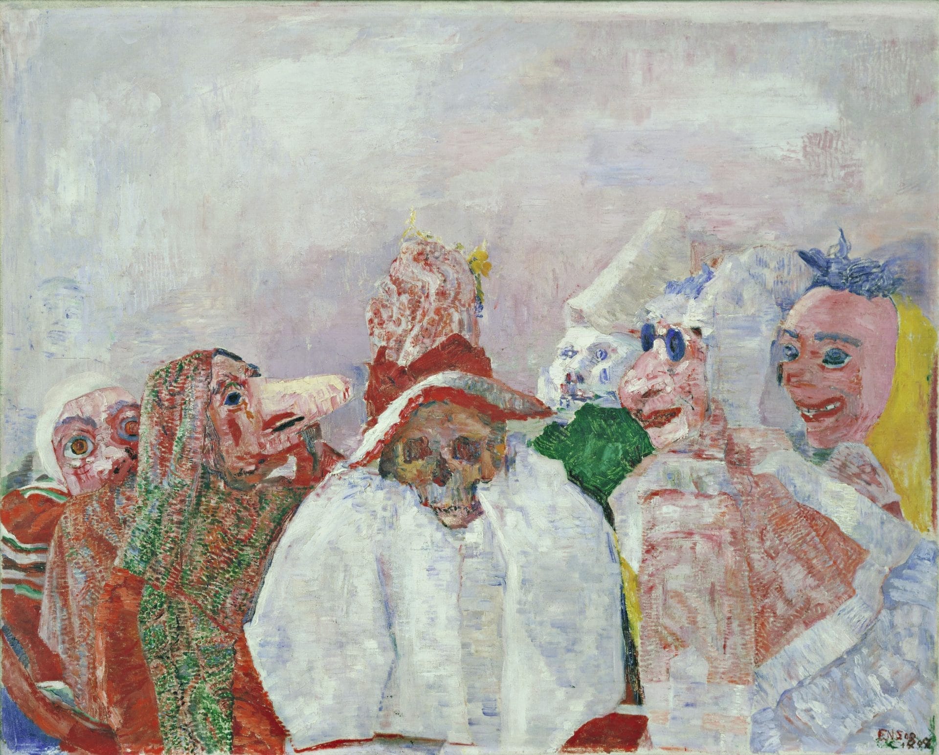 James Ensor, Maskers confronteren de Dood, MoMA, New York