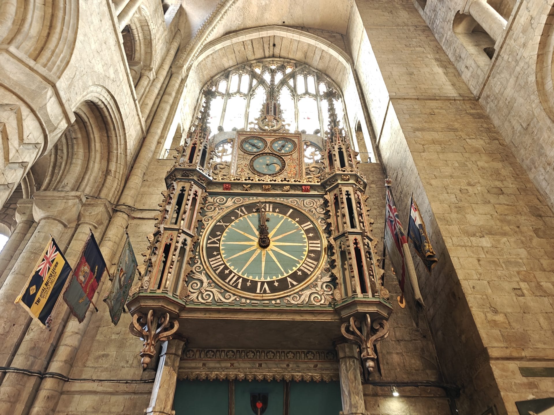 Prior Castell's Clock in Durham Cathedral