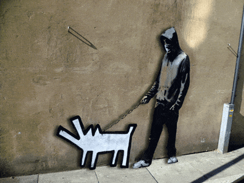 Bewegende versie van kunstwerk van Banksy