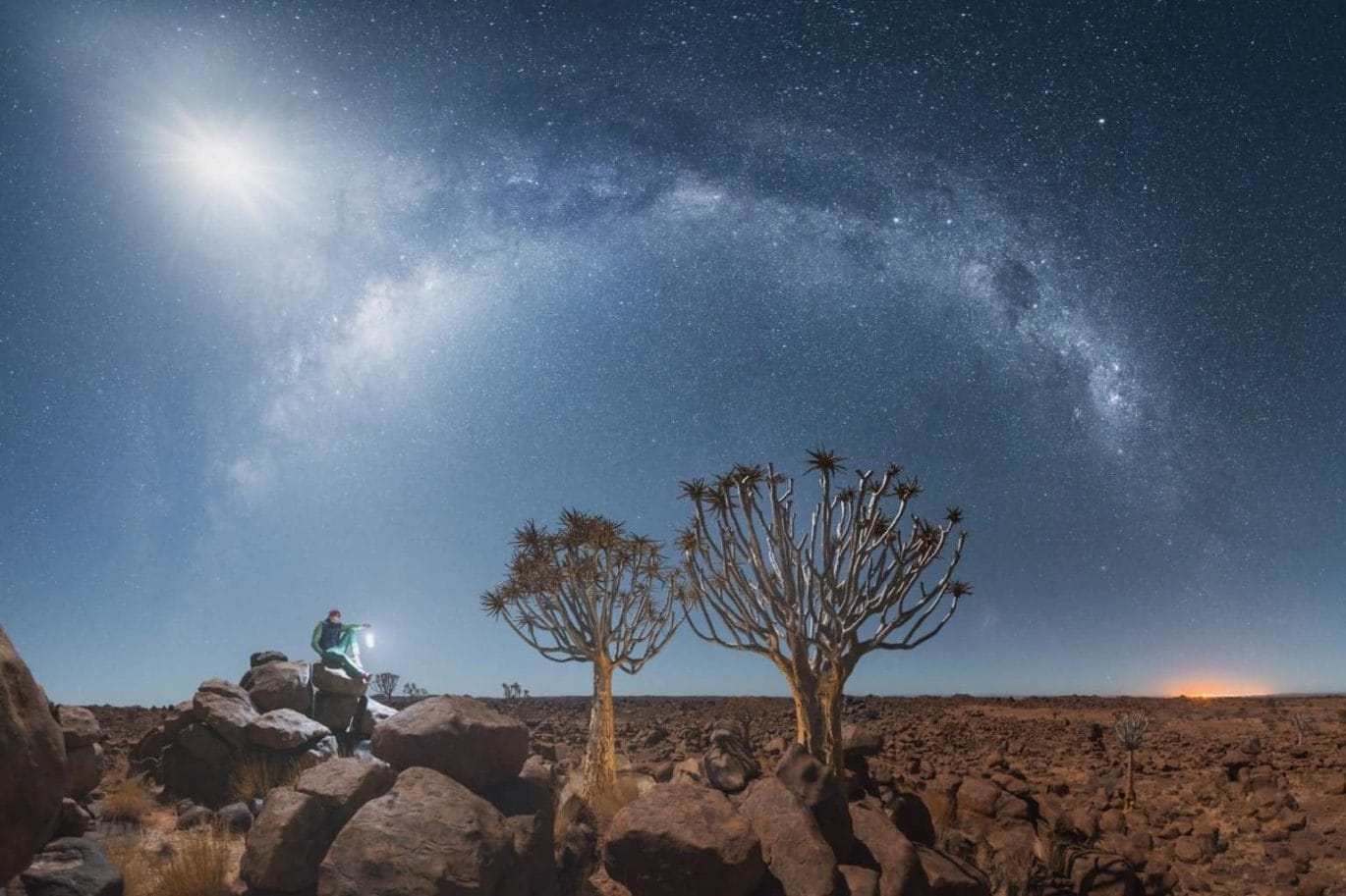 sterren boven de Namibwoestijn