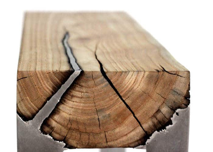 hout en aluminium