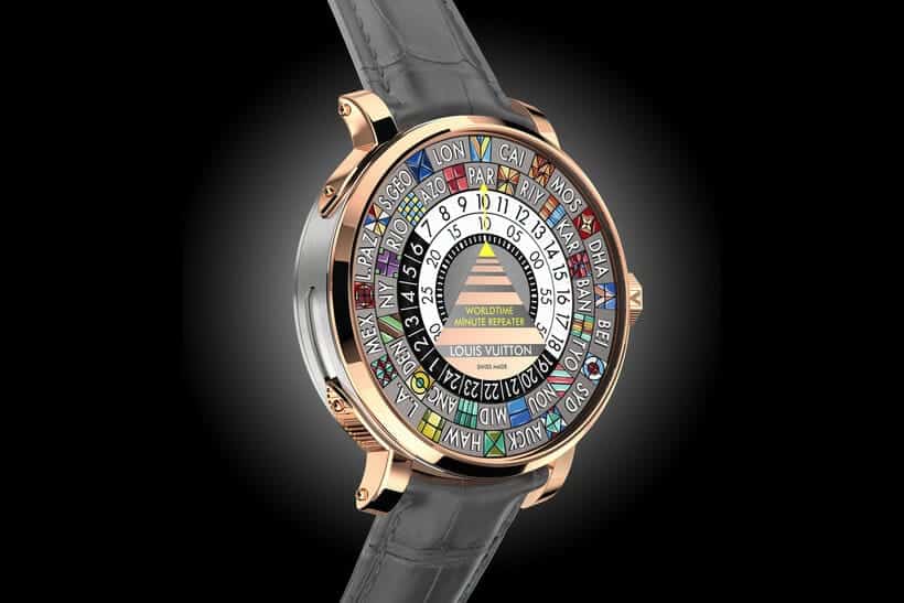 De kleurrijke Escale Worldtime Minute Repeater van Louis Vuitton