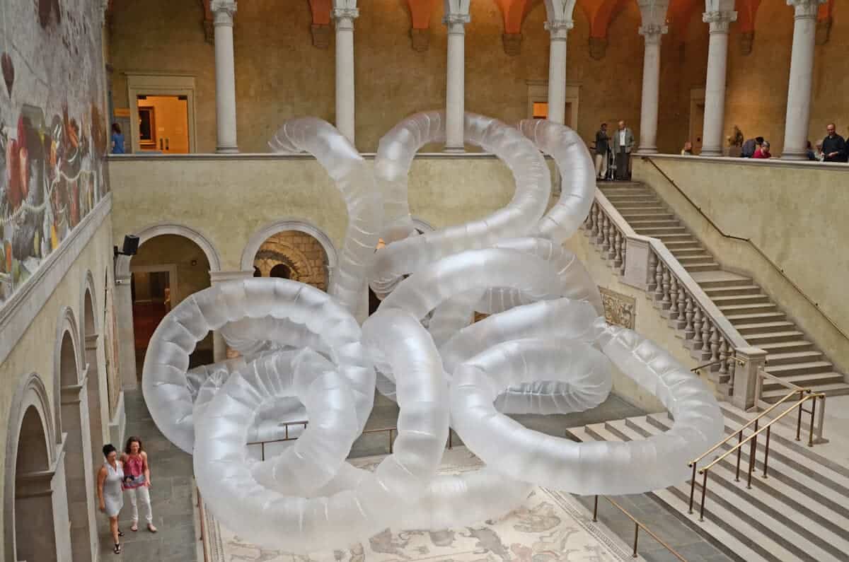 worm in museum
