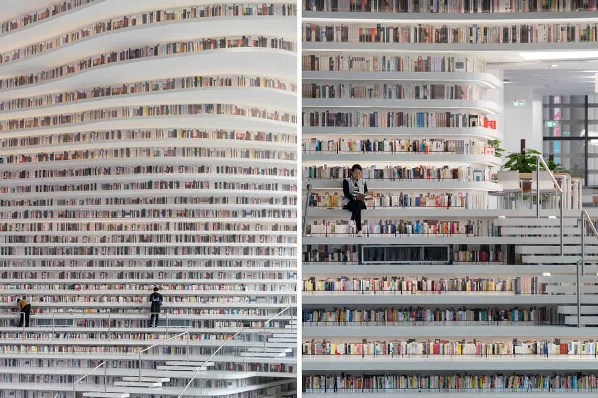 Bibliotheek in Tianjin door MVRDV