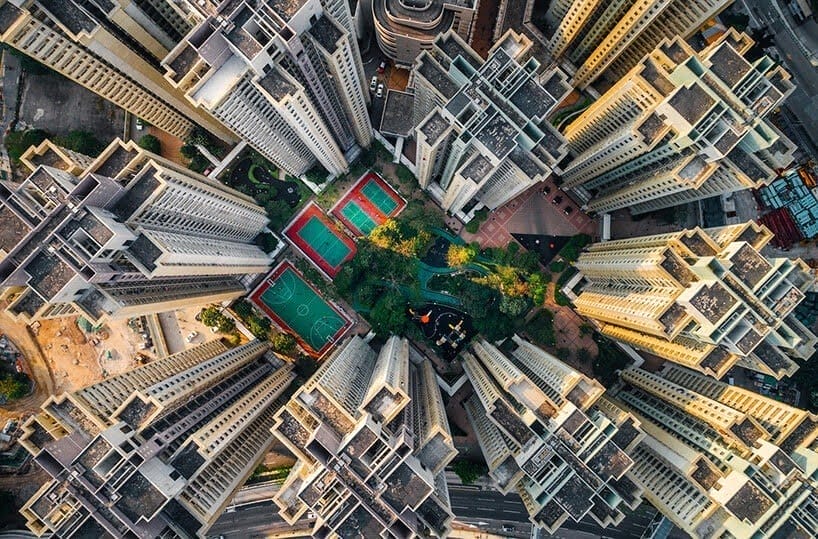 Hong Kog vanuit de lucht