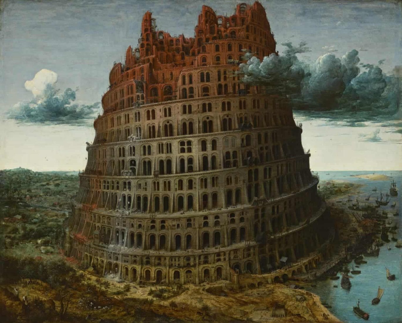 Pieter Bruegel, ‘De toren van Babel’, circa 1568, Museum Boijmans Van Beuningen, Rotterdam. Verworven met de verzameling van D.G. van Beuningen