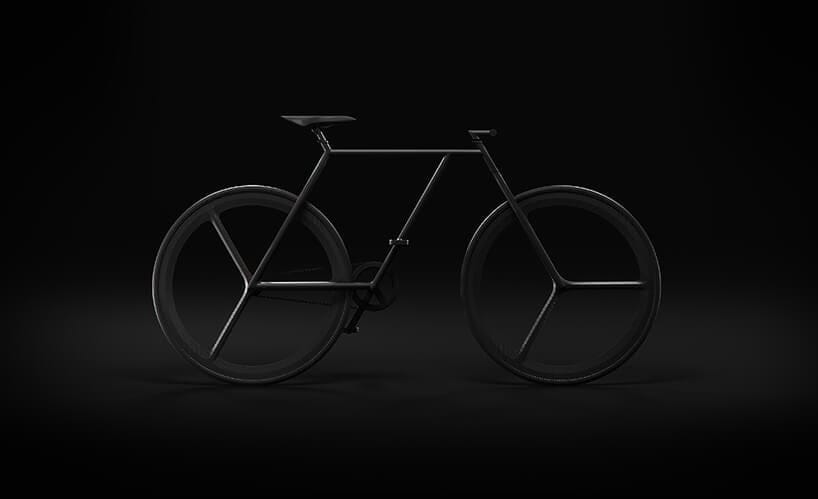 minimalistische fiets van Ion Lucin