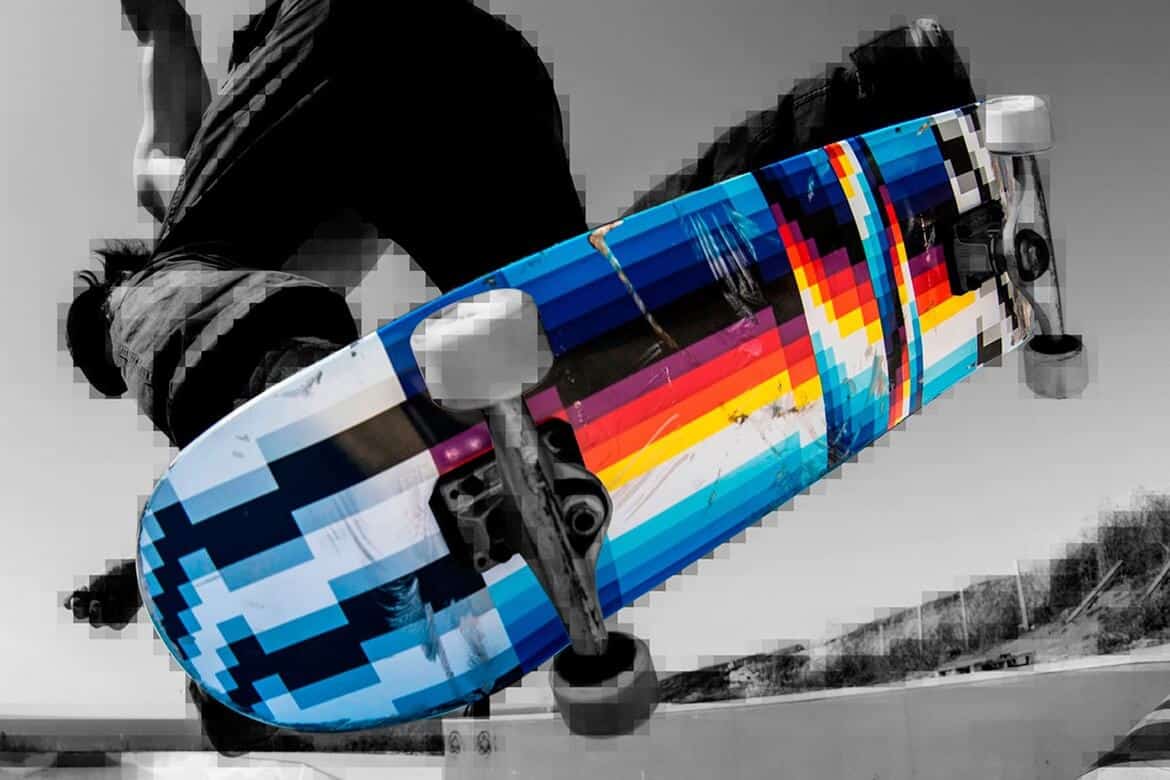 kleurrijk skateboard