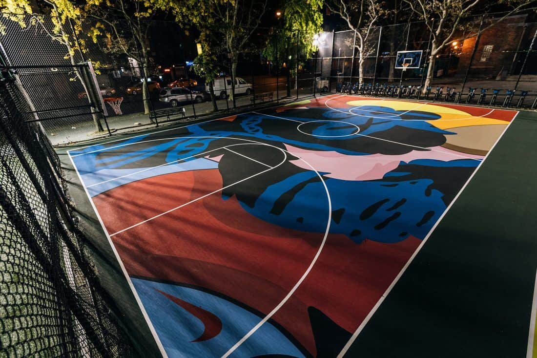basketbalveld in Brooklyn