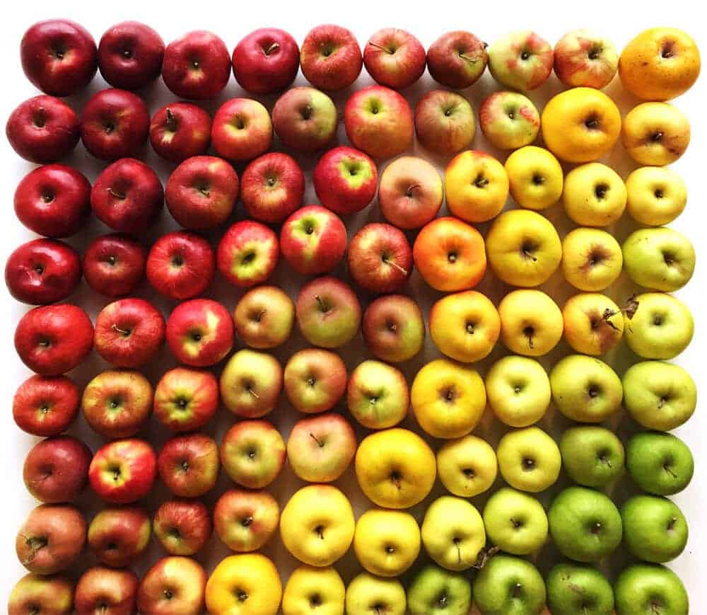 appels in alle kleuren