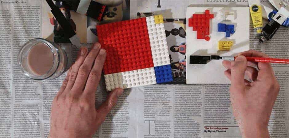 Piet Mondriaan, LEGO en stop-motion