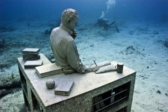 onderwatermuseum in Mexico
