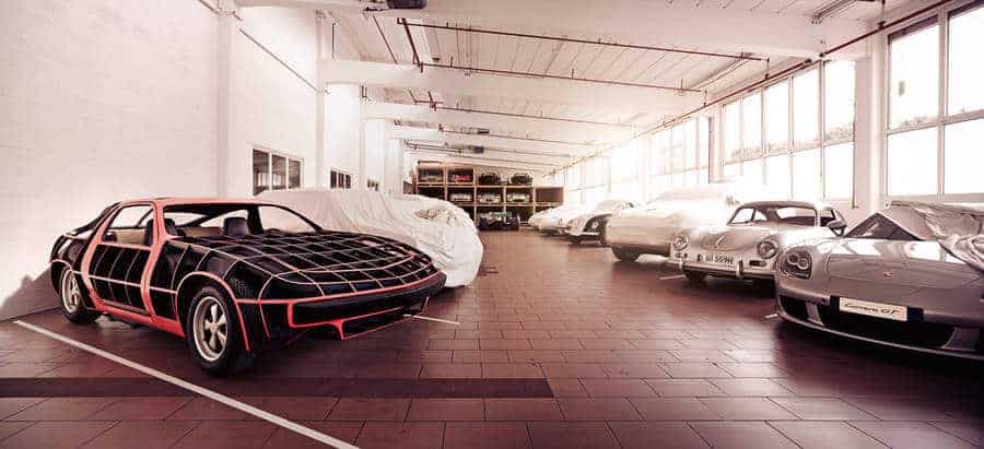 achter de schermen bij het Porsche Museum