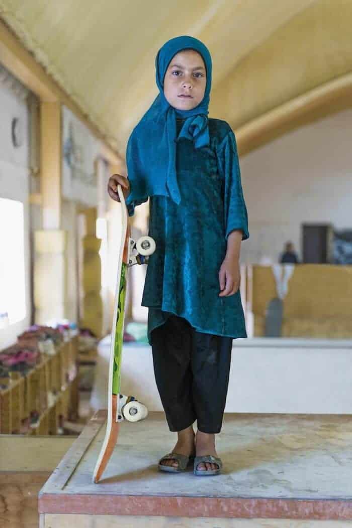 afghaanse skateboarder