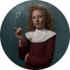 portret van een jonge roker