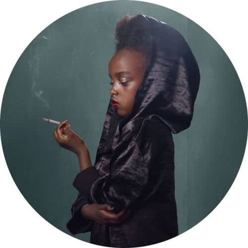 portret van een jonge roker