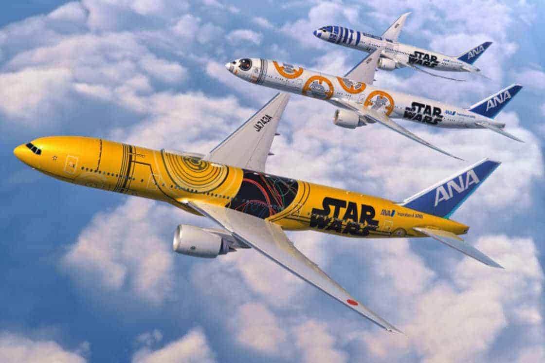 Vliegtuig met star wars-print