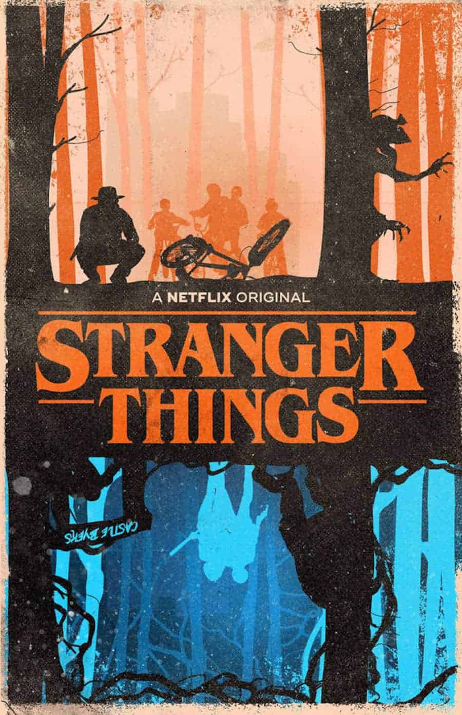 poster voor de netflix-serie Stranger Things
