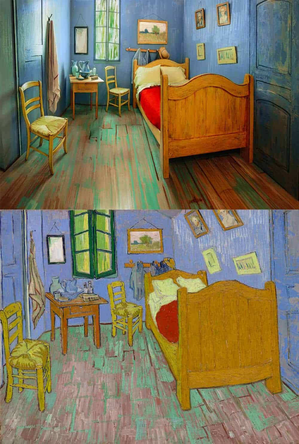 de slaapkamer van Vincent van Gogh